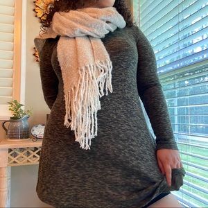 Soft plush Black and Green winter fall Dress